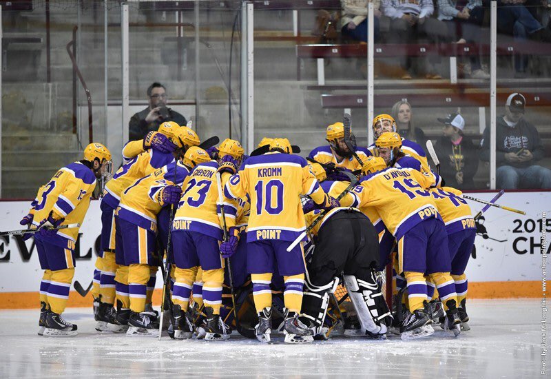 ShaunyMac14's tweet photo. It's a top five showdown at Willett Arena this weekend as the #4Pointers play host to #2Adrian. Face Off set for 7p tonight #PackTheWillett https://t.co/FCO7VvlZ72