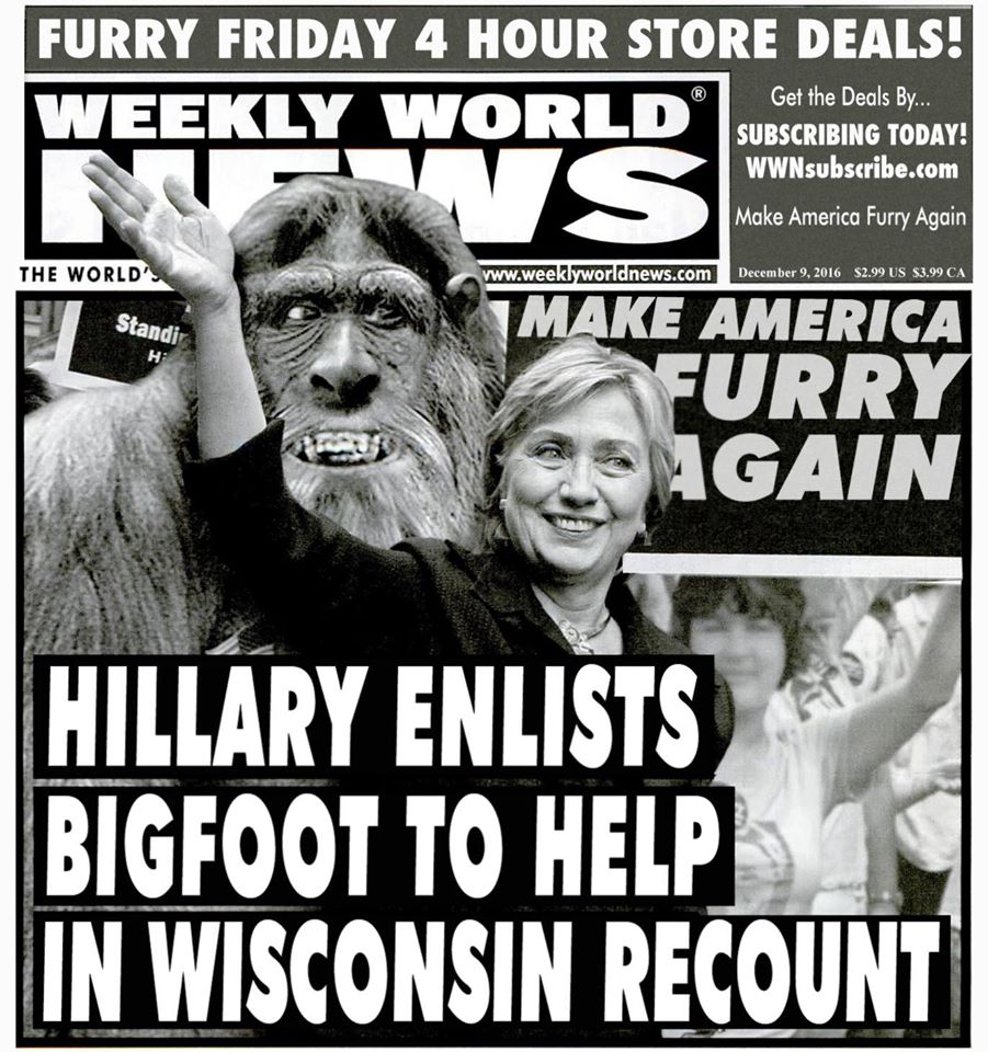 RustyBumperWrld's tweet image. Is this fake news? #fakenews #HillaryClinton #election2016