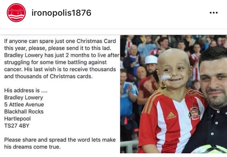 Sharing this, if anyone can take a minute out to help thousands little lad make his last wish...
