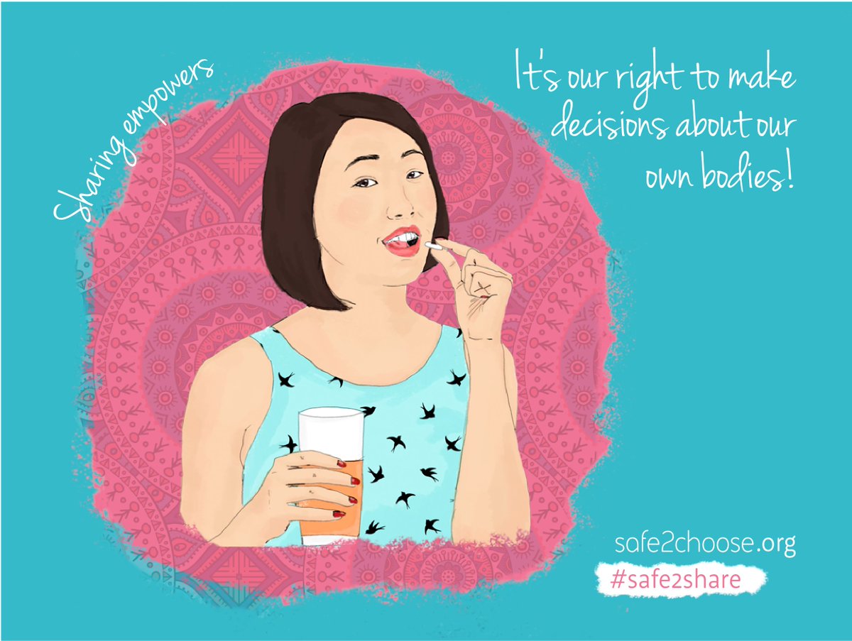 safe2choose's tweet photo. Women should have access to emergency contraception. It's our right to make decisions about our own bodies! #safe2share #16DaysOfActivism https://t.co/lFkTXoD3nb
