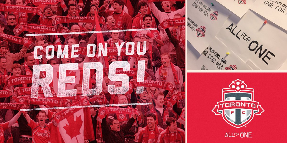 A decade after working on the @torontofc brand we're so proud to see our dedicated players &amp; fans heading into the #MLSCup! #ComeOnYouReds