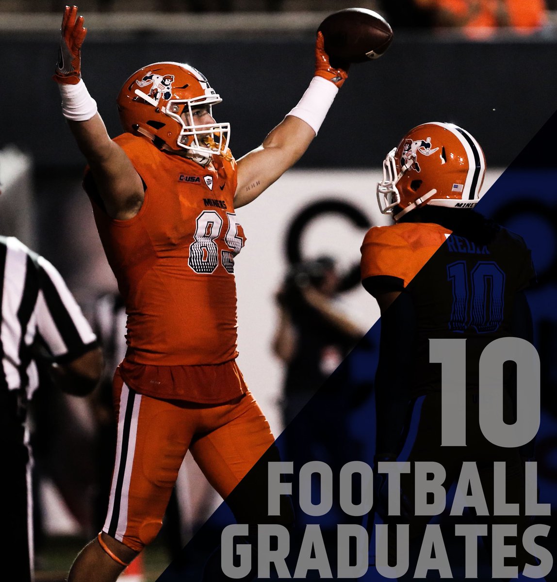 UTEPFB's tweet photo. Congratulations to the graduates! Way to hit the books 📚 #MinerStrong #Graduation16 🎓 https://t.co/MwXT8Kr2Jv