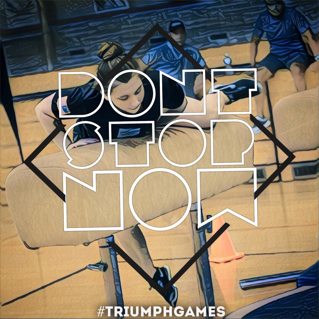 Don't stop now! 💪🏼 Power through the rest of your day and take greatness into your weekend! 
#TriumphGames2016