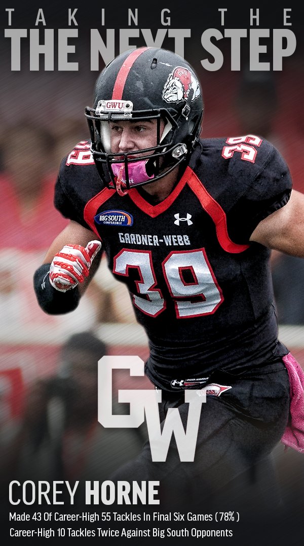 GWUFootball's tweet image. Corey Horne came on strong late in 2016 to post 43 of his career-high 55 hits in the last six games. What's Next?
