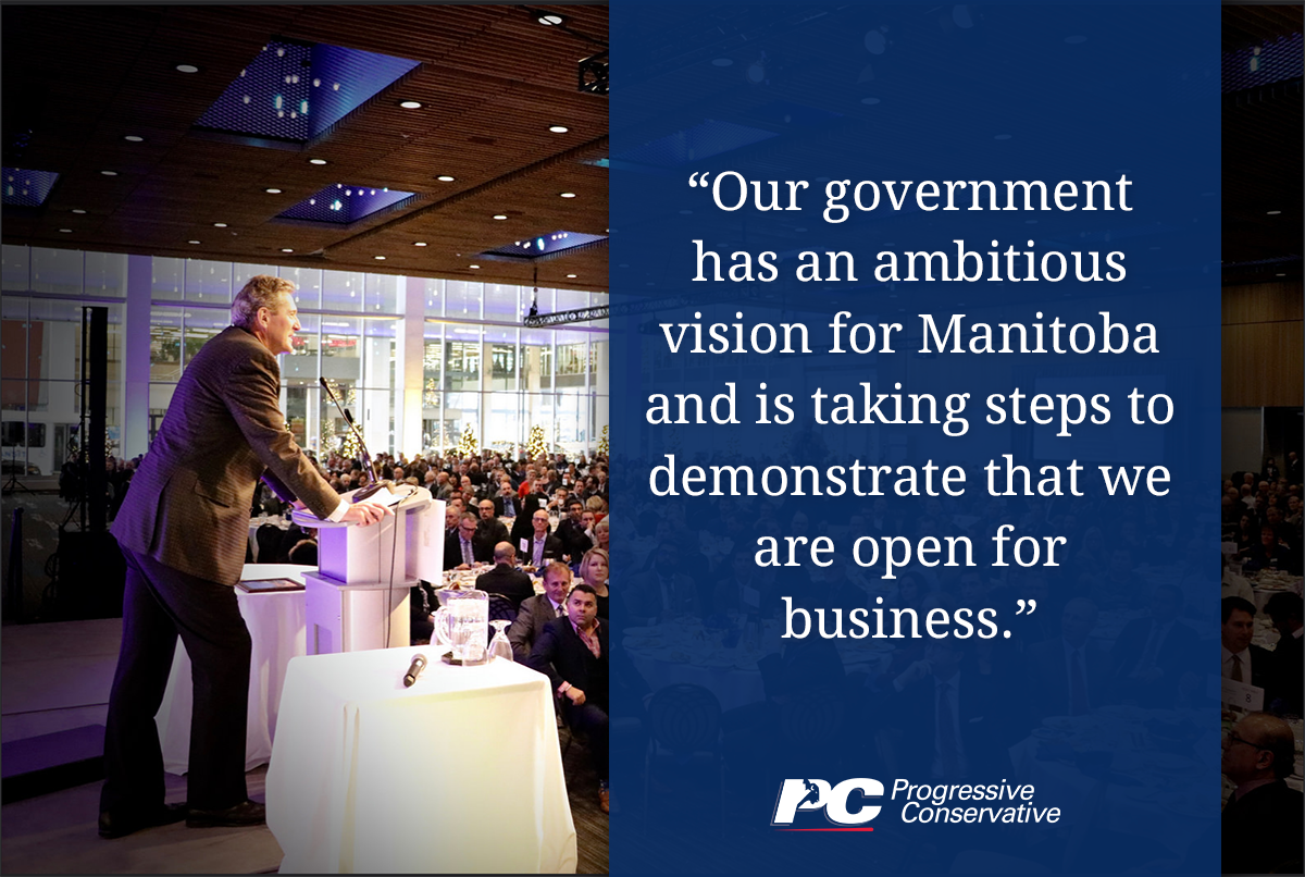 PC_Manitoba's tweet photo. This is what Brian had to say at the #SOTP2016 yesterday! #mbpoli #cdnpoli #BetterMB https://t.co/4HiUMJqc6g
