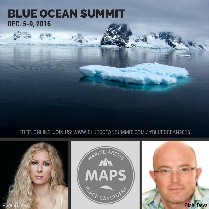BlueOceanSummit's tweet photo. We go LIVE w/ @Parvati_Devi &amp; Rishi at 3 PM EST @ #BlueOcean2016. Don't miss out: https://t.co/H4fDhovmmx #unitebylight #signMAPS https://t.co/mG2Vqj1bp3