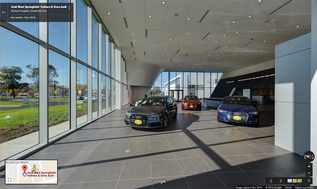 See Inside Fathers &amp; Sons Audi West Springfield new showroom! Contact us for a Google Street View of your business. goo.gl/maps/LWkE4cWnP…