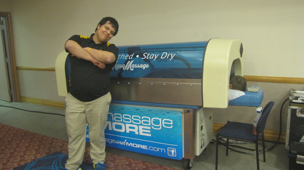 upjactivities's tweet photo. Therapy dogs and Aqua Massages in the Cambria room from 11:00 p.m. to 3:00 p.m. https://t.co/WIJJ66nOv9