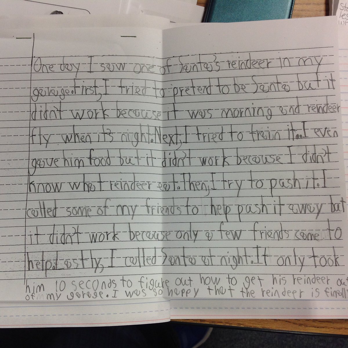 MrsPerezBHE's tweet image. This week our class finished their imaginative narratives. #reindeerproblems #bhebears