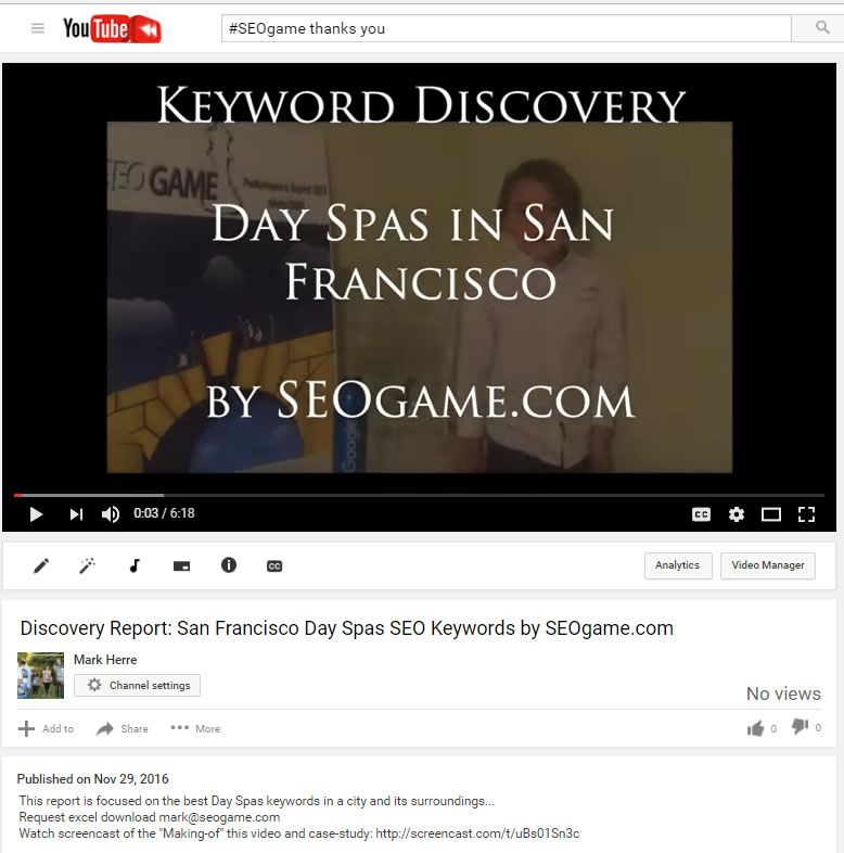 seogame's tweet image. 📺 Watch 🎦 SEOgame How-to-video Discovery Report:⛱ San Francisco Day Spas 🛀youtu.be/RUAcXy4rtpU #seochat #bestkeywords #SEOgamethanksyou