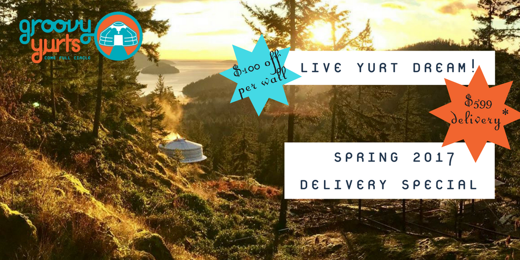 Groovyyurts's tweet photo. It's time for another #groovyyurts #deliverytour #2017 order your authentic #mongolian #yurt by Jan 31 and save! #special https://t.co/3t8PmWB7nb