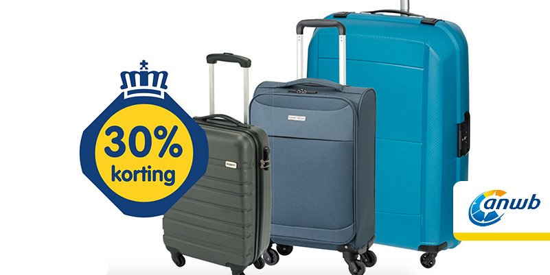 Alle koffers. Keuze uit diverse maten en modellen, met wieltjes en trekhendel. Inhoud 25 tot 110 liter. webwinkel.anwb.nl/webwinkel/?utm…