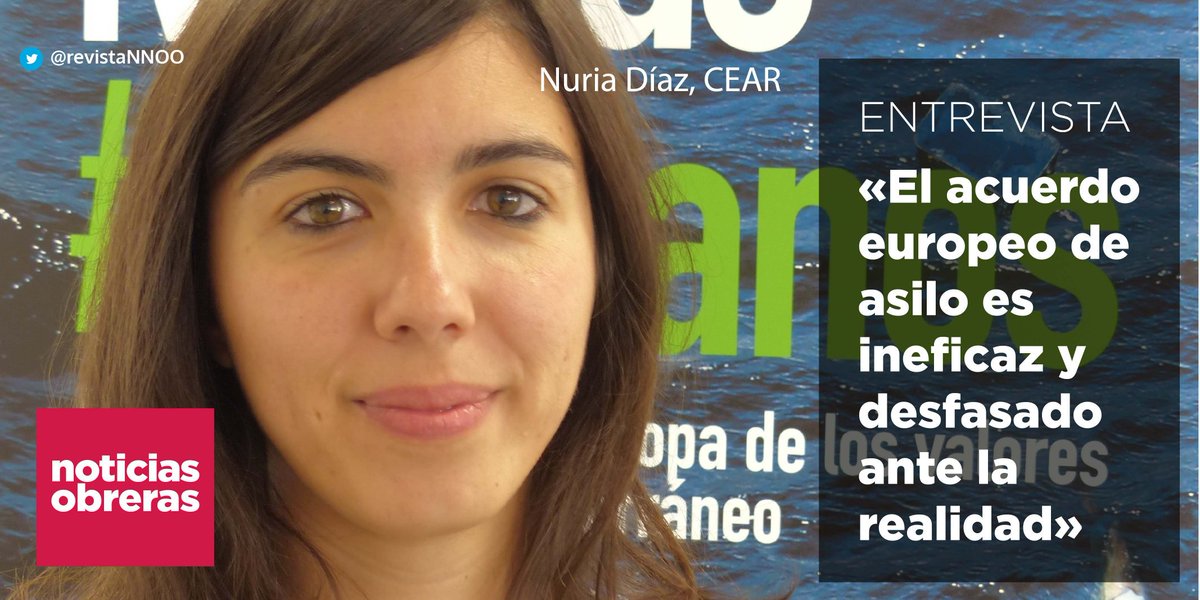 Entrevista <a href="/nuriadiazcr/">Nuria Diaz</a> <a href="/CEARefugio/">CEAR</a> en @RevistaNNOO hoac.es/2016/12/09/nur… Que no pierda vigencia la necesidad de acoger #WelcomeRefugees