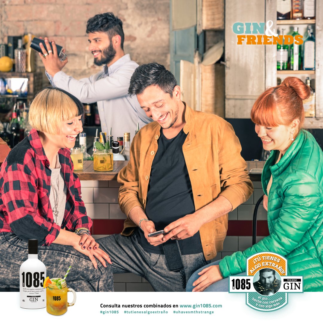 ¿Cómo tomarás tu #gintonic de hoy? En estos días pre-navideños el mejor plan es hacer un ¡¡¡GIN &amp; FRIENDS!!! #gin1085 #tutienesalgoextraño