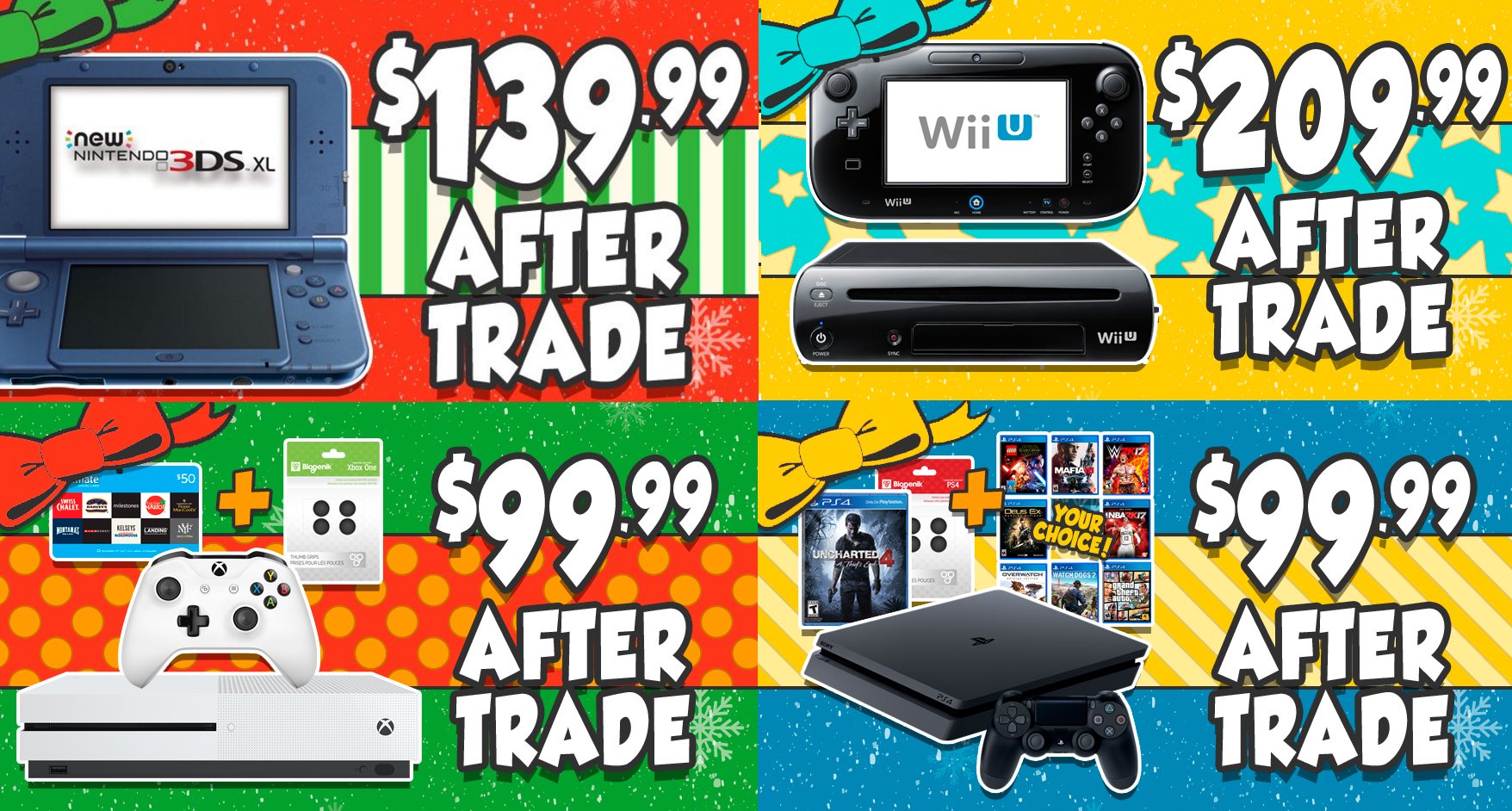 EB Games Canada on Twitter "We've got some awesome trade deals for PS4, XboxOne, WiiU and 