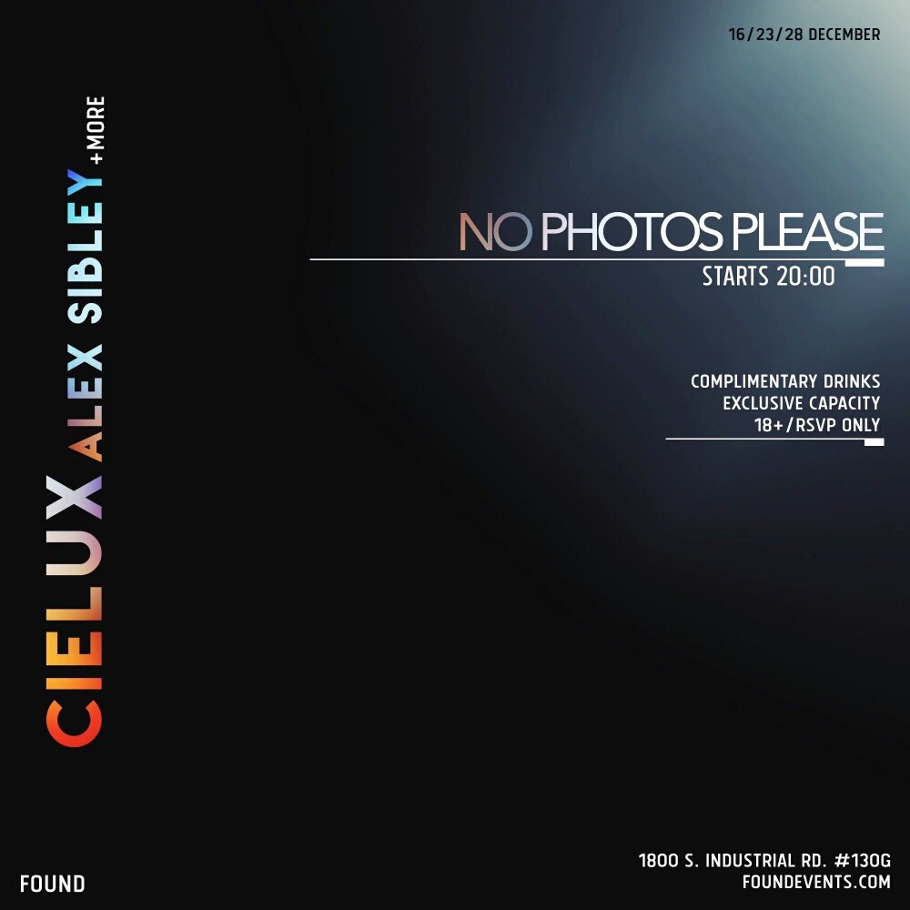 internetsound_'s tweet photo. No Photos Please @ culture collective https://t.co/460qXWCOOY