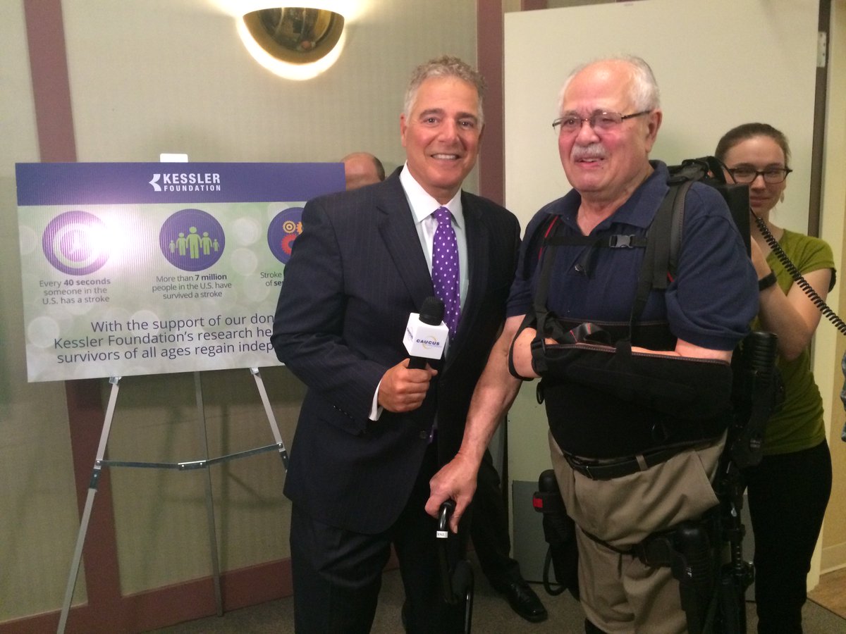 SteveAdubato's tweet image. On #CaucusNJ meet #strokesurvior whose life was improved by #RoboticExoskeleton #technology. TV Sched: ht.ly/o0y6306YyLc @KesslerFdn