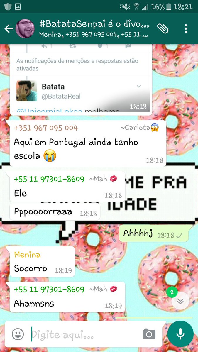 A reação do grupo <a href="/BatataReal/">batata 🥔</a> batata melhor pessoa