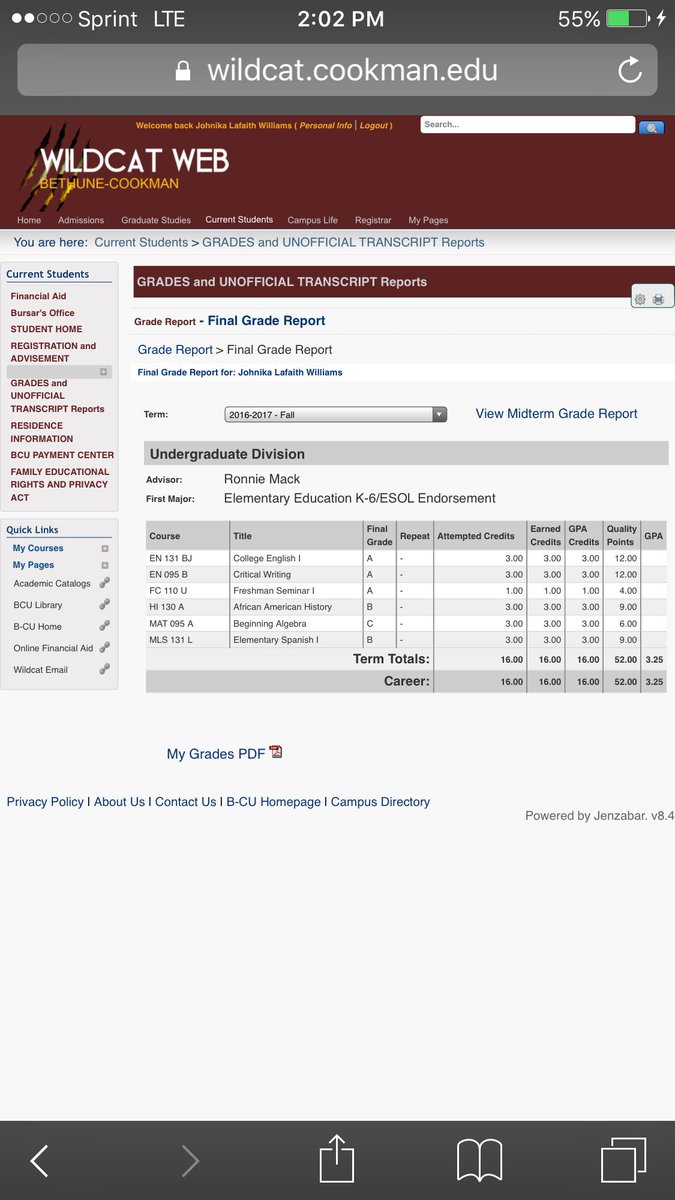 NeBaby19's tweet image. #2020MyYearBaby 👏🏾🎉🙏🏾❤️💯🎓 #GPA3.2 ❤️#BCU🐯