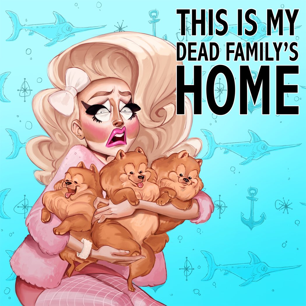 phieeas's tweet image. Rewatching old UNHhhh episodes for the 50th time this month. I just wanna draw @trixiemattel and @katya_zamo forever