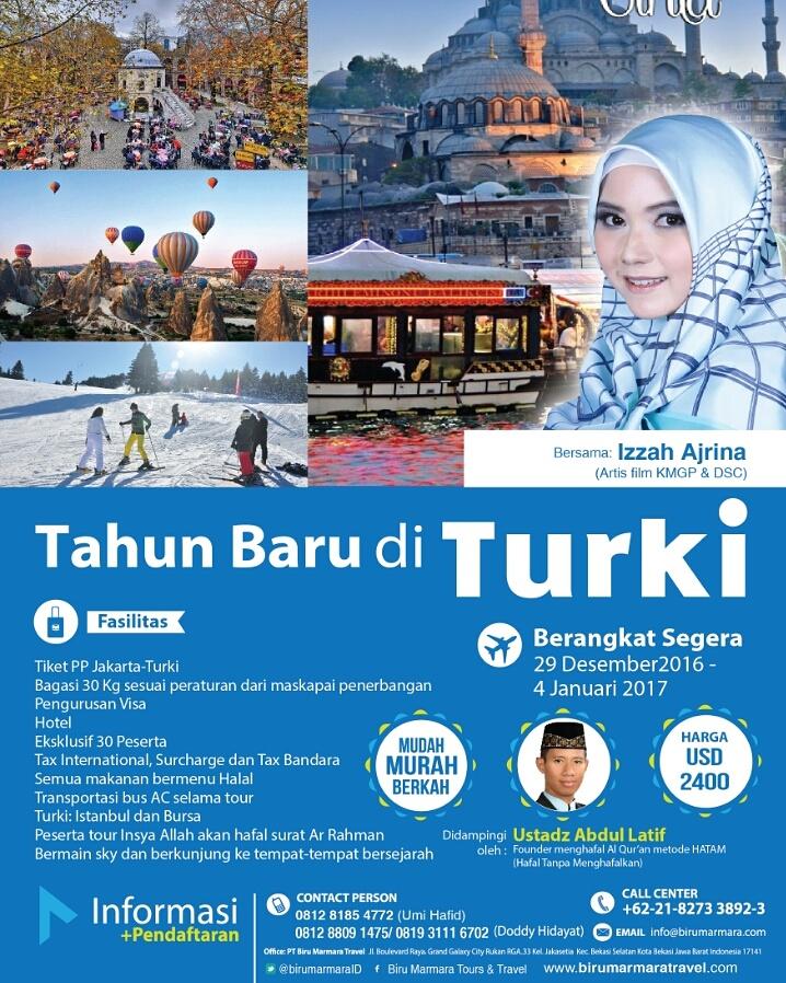Yuk jalan ke Turki waktu perpindahan tahun bersama Artis KMGP dan Ustadz Abdul Latif HATAM