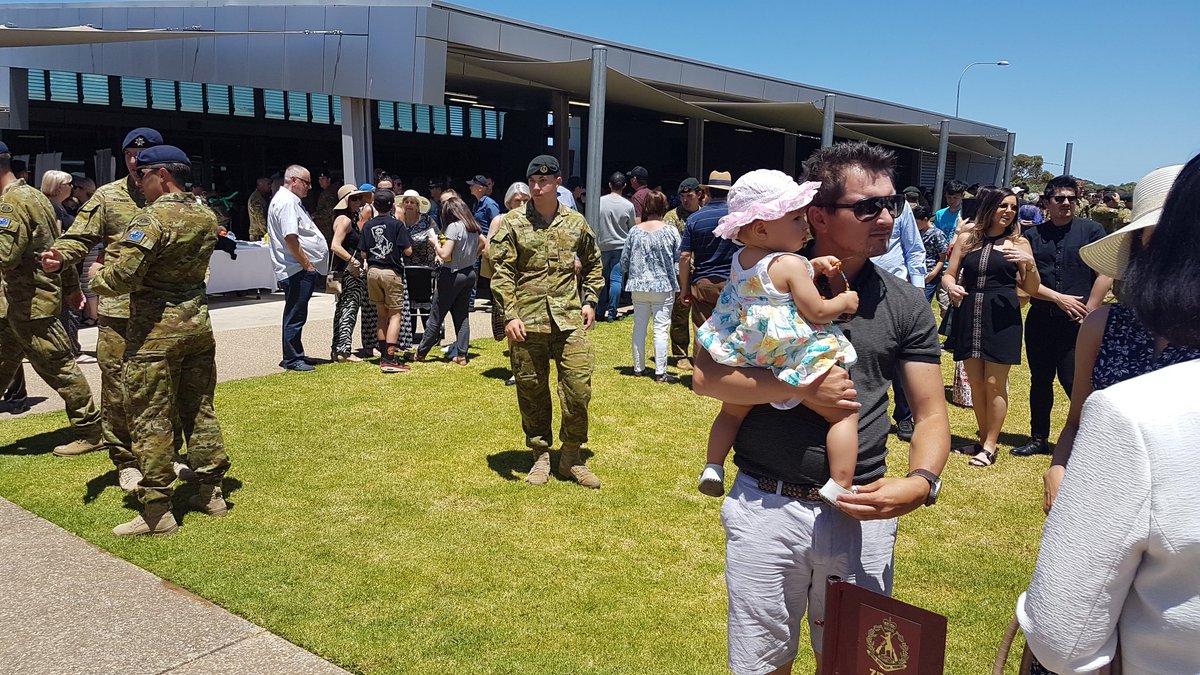 Adelaide <a href="/7th_RAR/">7RAR</a> <a href="/AustralianArmy/">Australian Army</a>  troops farewelled by <a href="/Comd_1st_Bde/">COMD 1st Bde</a> &amp; families before deploying to Afghanistan. More tonight on <a href="/9NewsAdel/">9News Adelaide</a>