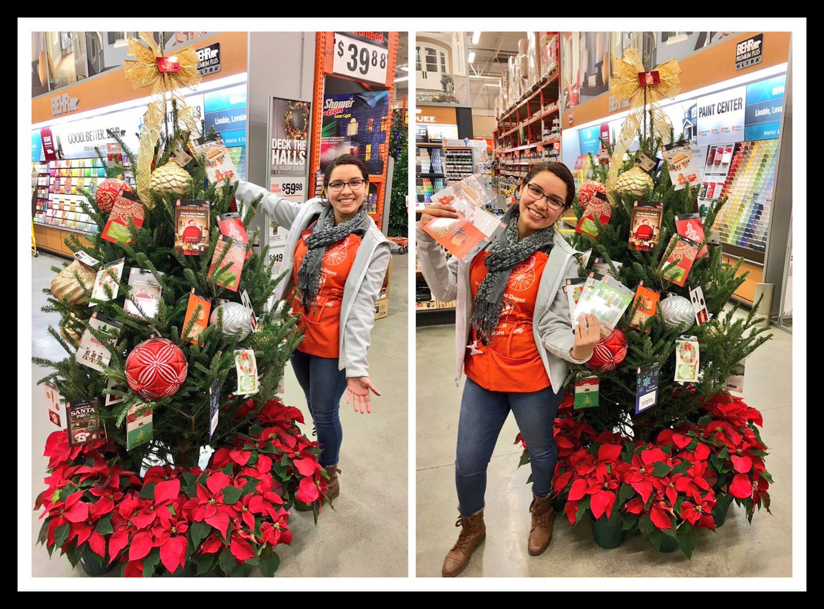 Happy holidays from your 3602 Home Depot, our gift card tree is looking great!