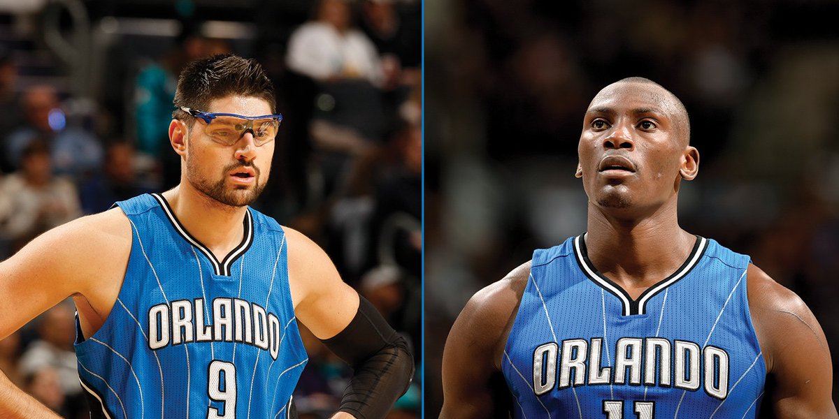 Wishing quick recoveries to @NikolaVucevic (back) & @bismackbiyombo (shoulder). https://t.co/oCJlQWN0Dh