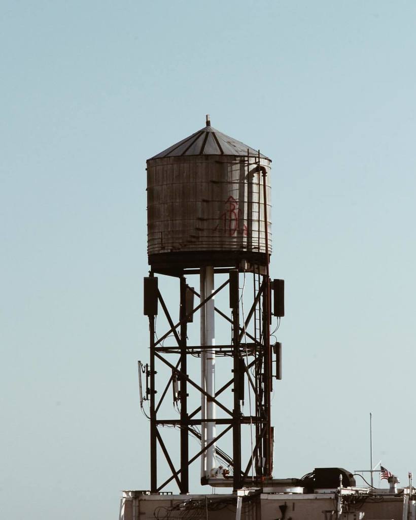 #NYC water tower a few years back. #skyline #architecture