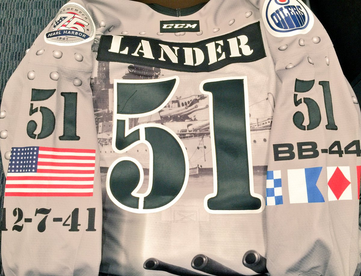Sneak preview of tomorrow nights Pearl Harbor jersey 👀🇺🇸 'merica! <a href="/Condors/">Bakersfield Condors</a> <a href="/EdmontonOilers/">Edmonton Oilers</a>