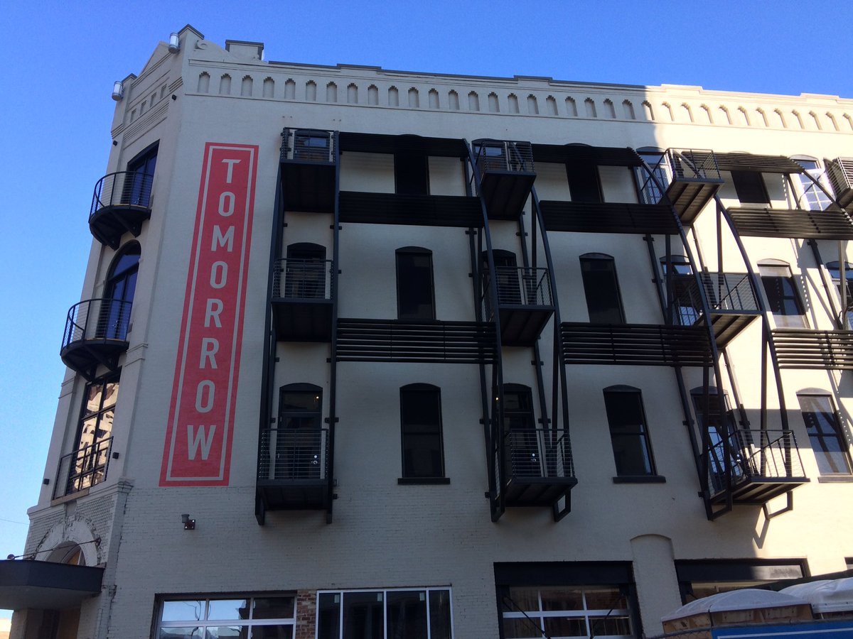 KBChastain's tweet photo. Many of you have driven by it, but do you know the unique living opportunity the @TomorrowBldg offers? More at 5:30. https://t.co/wAMmxRaBCm