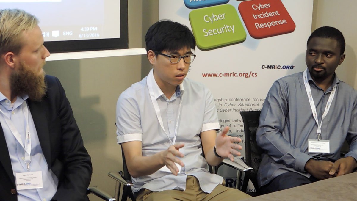 cmricorg's tweet photo. Dr Kang argues on N-opcode 4 #malware detection @ #Cyberscience2016 #London #UK https://t.co/39mkjZqvLU Join us again @GrandConnaught 19June https://t.co/DZDFVKEN0B