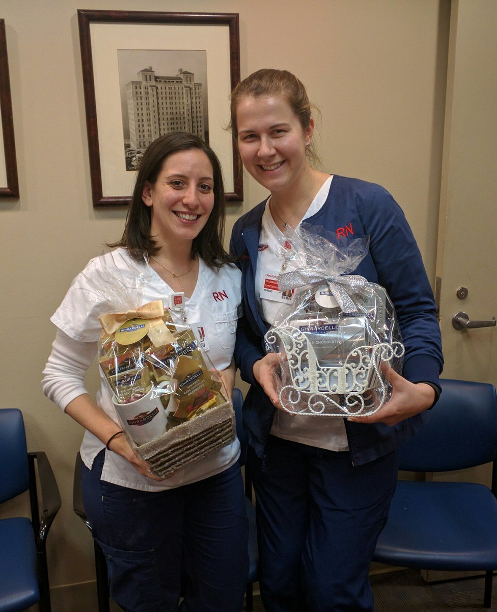 First and second place with their prizes from the <a href="/FloatPool_NYP/">FloatPoolMilstein</a> #BakeOff <a href="/mrstala/">tala</a> <a href="/ColleenNYPRN/">Colleen Schneiderman</a> Congratulations to our winners 🎆🎇✨🎉🎊