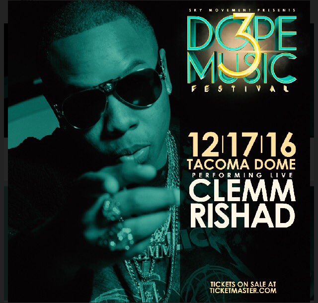 dinainseattle's tweet photo. #DMF3 #Seattle 12/17/16 #DopeMusicFestival3 #SkyMovement #Dope @Clemmrishad Get your tix at https://t.co/IVYGYILzwj https://t.co/FKDodb9TmH