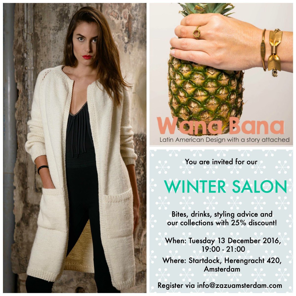 Join our winter salon coming Tuesday 13 December!