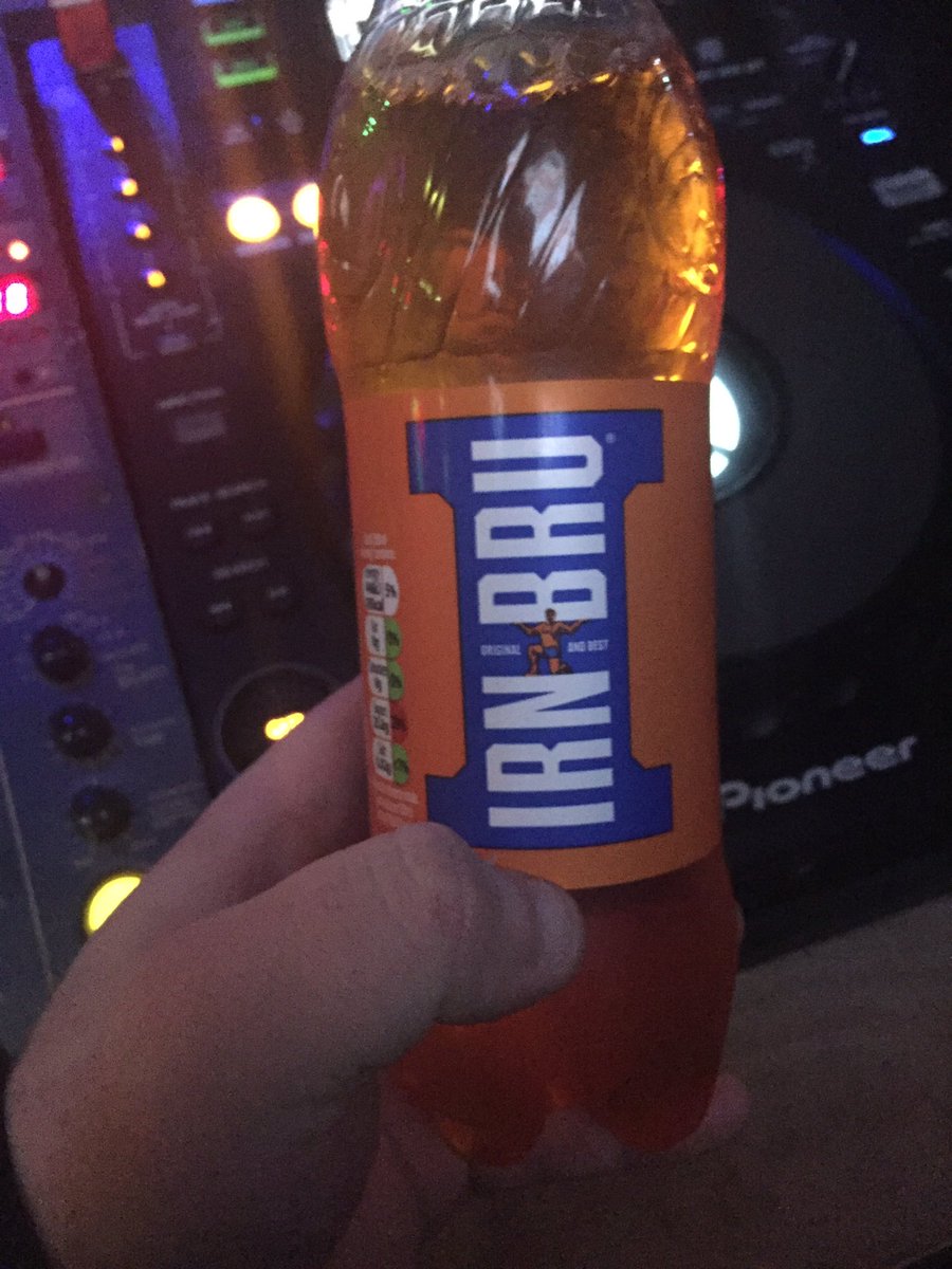 itsgrahamswift's tweet photo. Back on the fuel again @irnbru #DjFuel #IrnBruGetsYouThrough #WantAnIrnBruXmasJumper https://t.co/uHvnTbbEGU