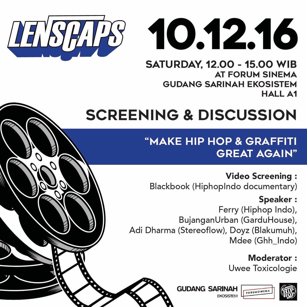 ghh_id's tweet image. @m_2_da_d_e_e @DoyzdaNoyz TODAY!!#Lenscaps #forumsinema #streetdealin #streetdealin10 #garduhouse #hiphopindo  #generationhiphop #uhhm
