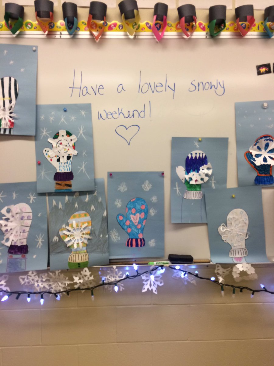 Ms Benton's class wishes you a lovely snow-filled weekend from Frank Hobbs. #sd61learn