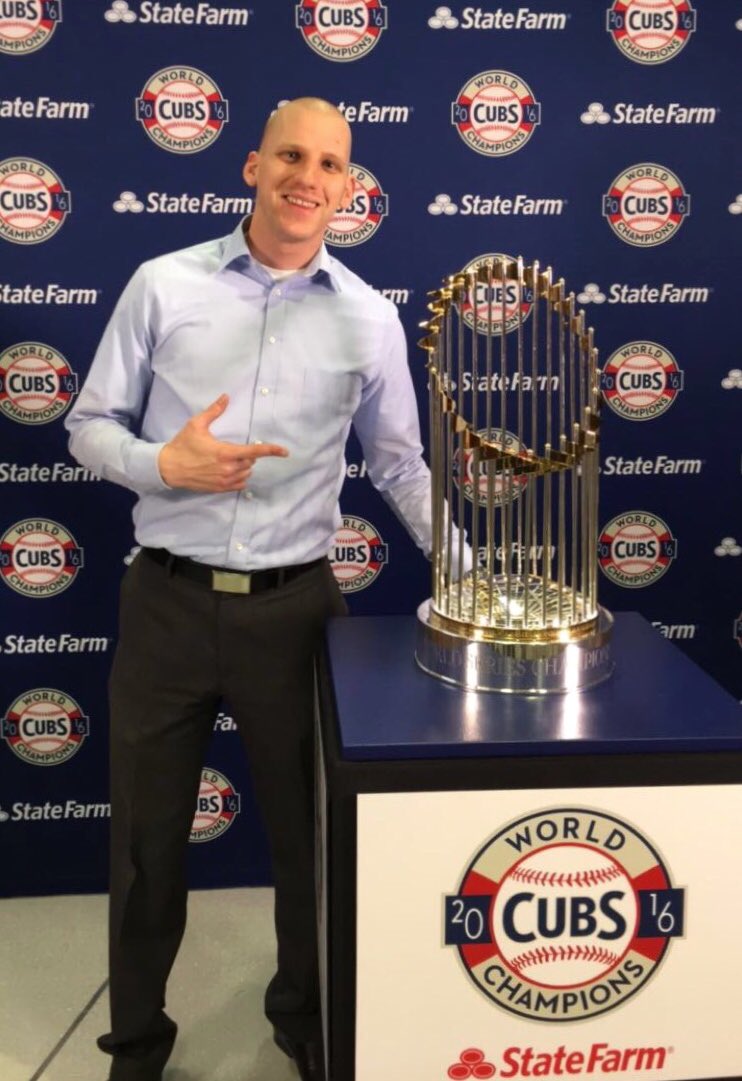 This piece of hardware has kept me quite busy lately! Awesome kickoff to the #CubsTrophyTour today.