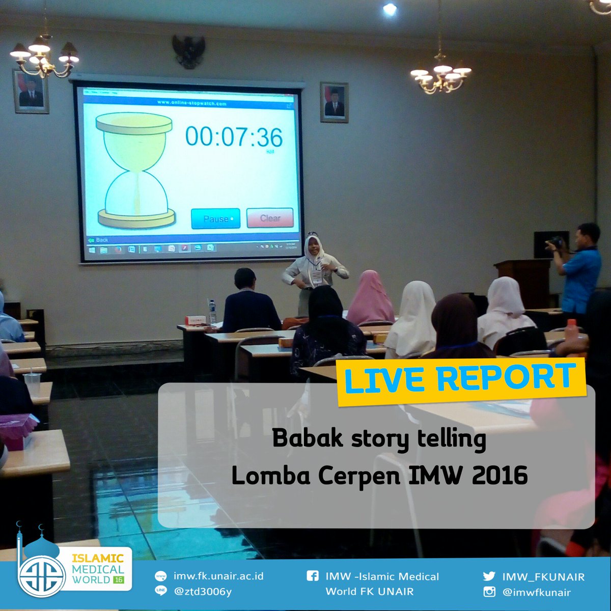[Live Report IMW 2016]
babak story telling lomba cerpen IMW 2016 
#livereport
#IMW2016
#IslamRahmatanLil'alamin