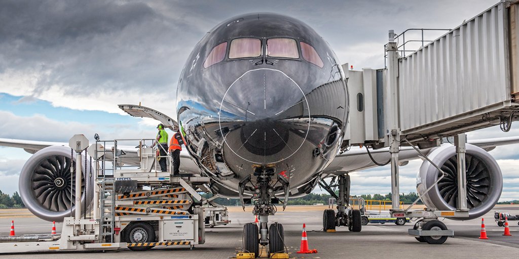 FlyAirNZ's tweet photo. Hey plane lovers! Look what arrived in #Christchurch this morning ✈ You'll be seeing more of her around your city so keep a 👀 out 😊 #avgeek https://t.co/0t22vl052y