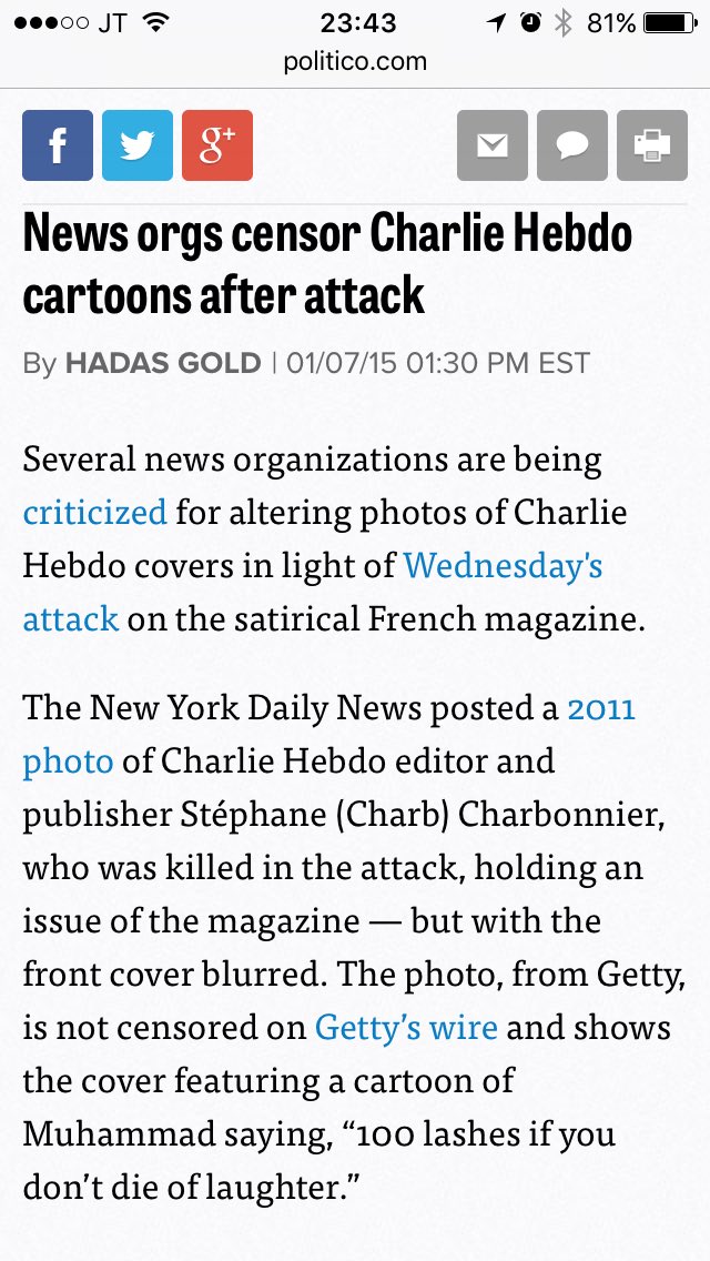 ChemSciTeach's tweet image. Charlie Hebdo was classified by the regressives as #Islamophobic ‘deliberate incitement’ and ‘hate speech’. #selfcensor