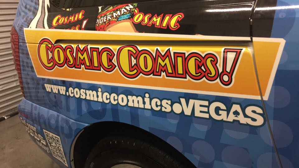 DorkKnightVegas's tweet photo. Here's a sneak peek at the @CosmicComicsLV portion of the new #FatBeard wrap from @LasVegasCarWrap. #LasVegas #Vegas https://t.co/1C5pnEGPfK