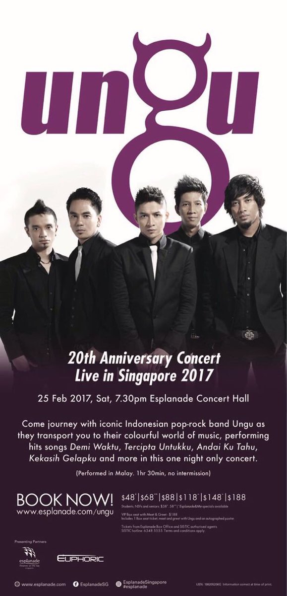 Makki_Parikesit's tweet photo. mark your calendar
#ungulive
#esplanade
#singapore https://t.co/GdNTLTkLeG