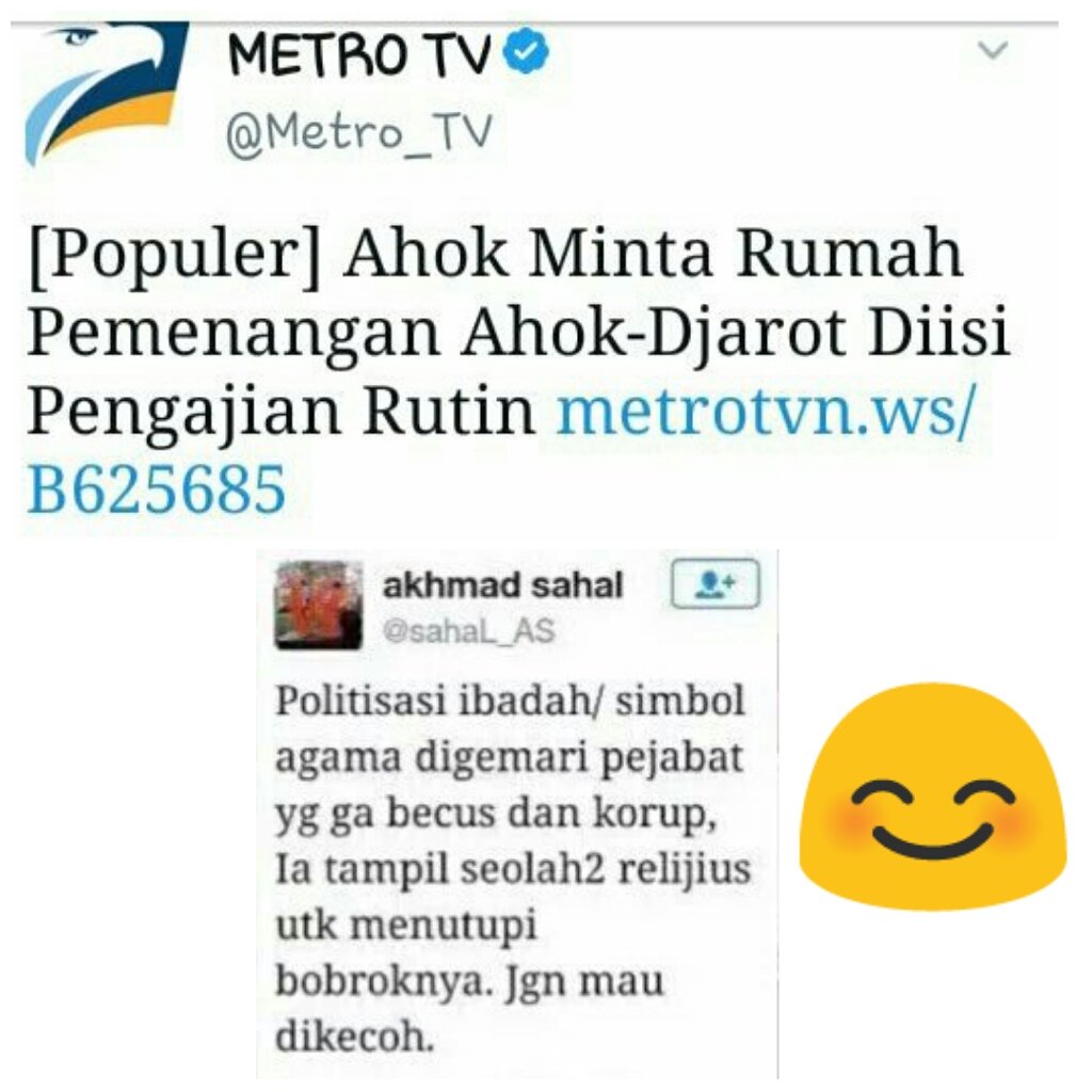 aguskribo's tweet photo. Yai @sahaL_AS memang top markotop! https://t.co/47Y0oYhgj1
