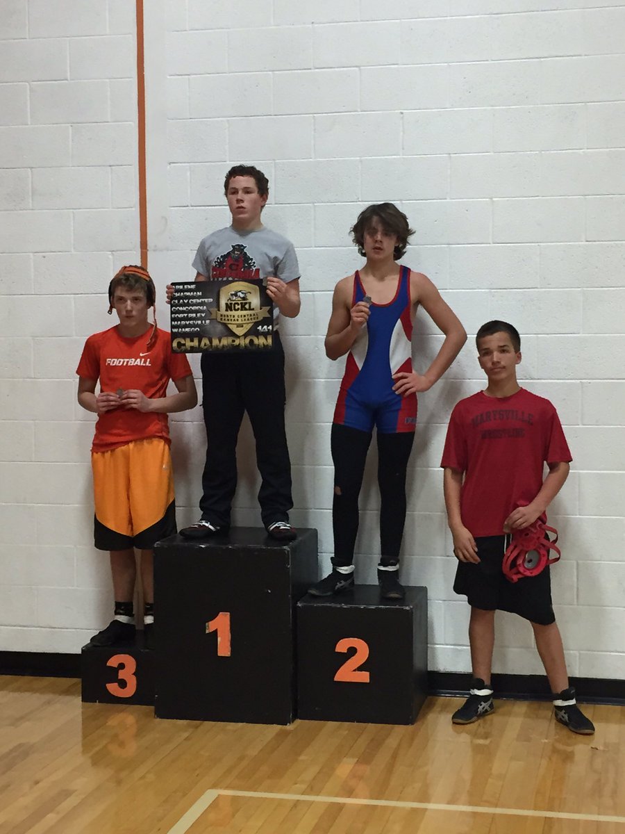 FRMS 141lbs wrestler placed 2nd at the NCKL Tournament. #frmstroopers