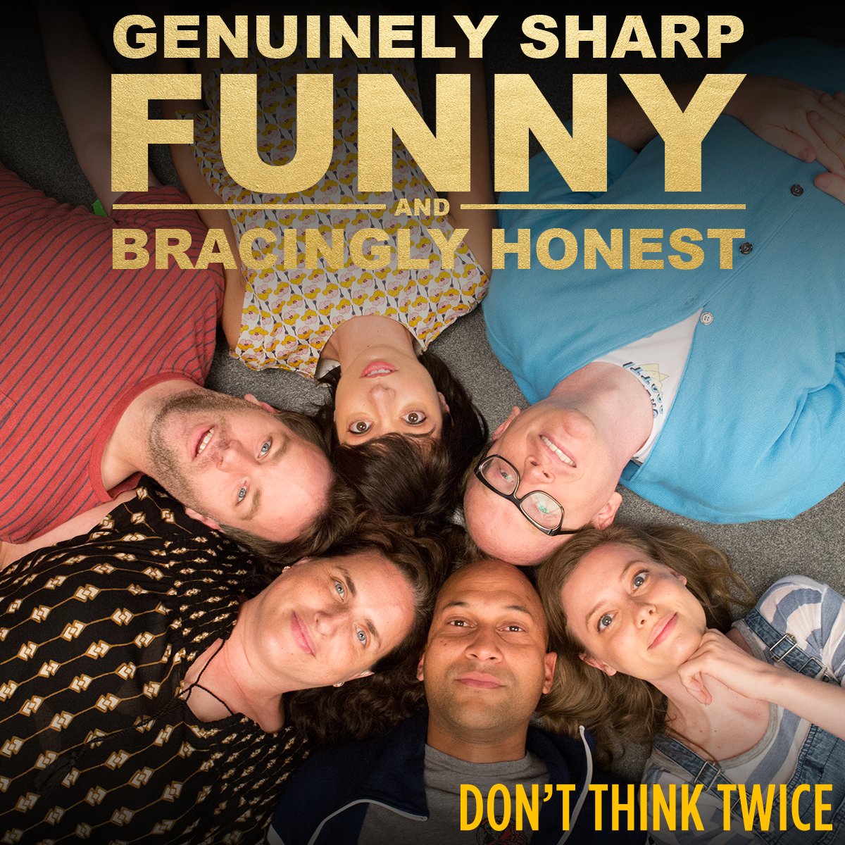 Start your weekend with a laugh! #DontThinkTwice starring <a href="/birbigs/">Mike Birbiglia</a> now on Blu-ray and Digital HD uni.pictures/DontThinkTwice