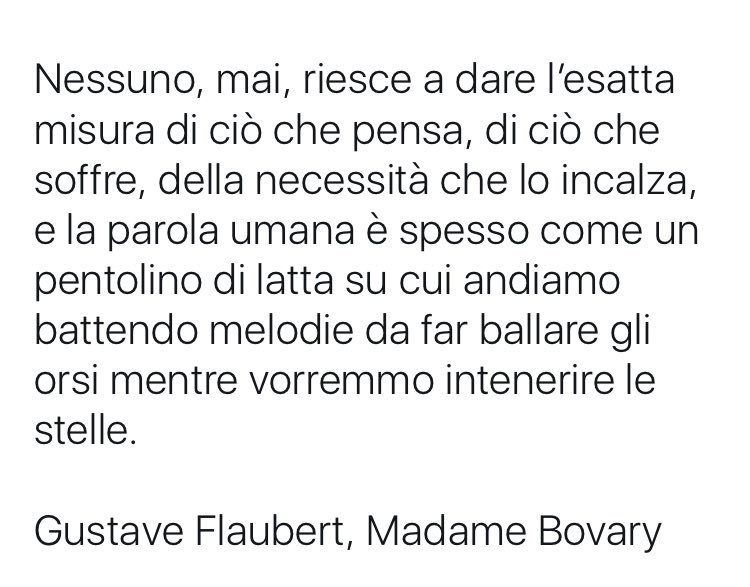 martyglmark's tweet photo. Madame Bovary
#parole #flaubert #madamebovary #ventaglidiparole #VivoTraILibri #libri #UniversoVersi #libridaleggere #stelle #poesiaevita https://t.co/j6HOSa3KwL