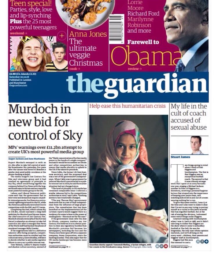 The <a href="/guardian/">The Guardian</a> charity appeal featuring @HelpRefugeesUK launched on the front page today. Photo by our very own Alice Aedy.