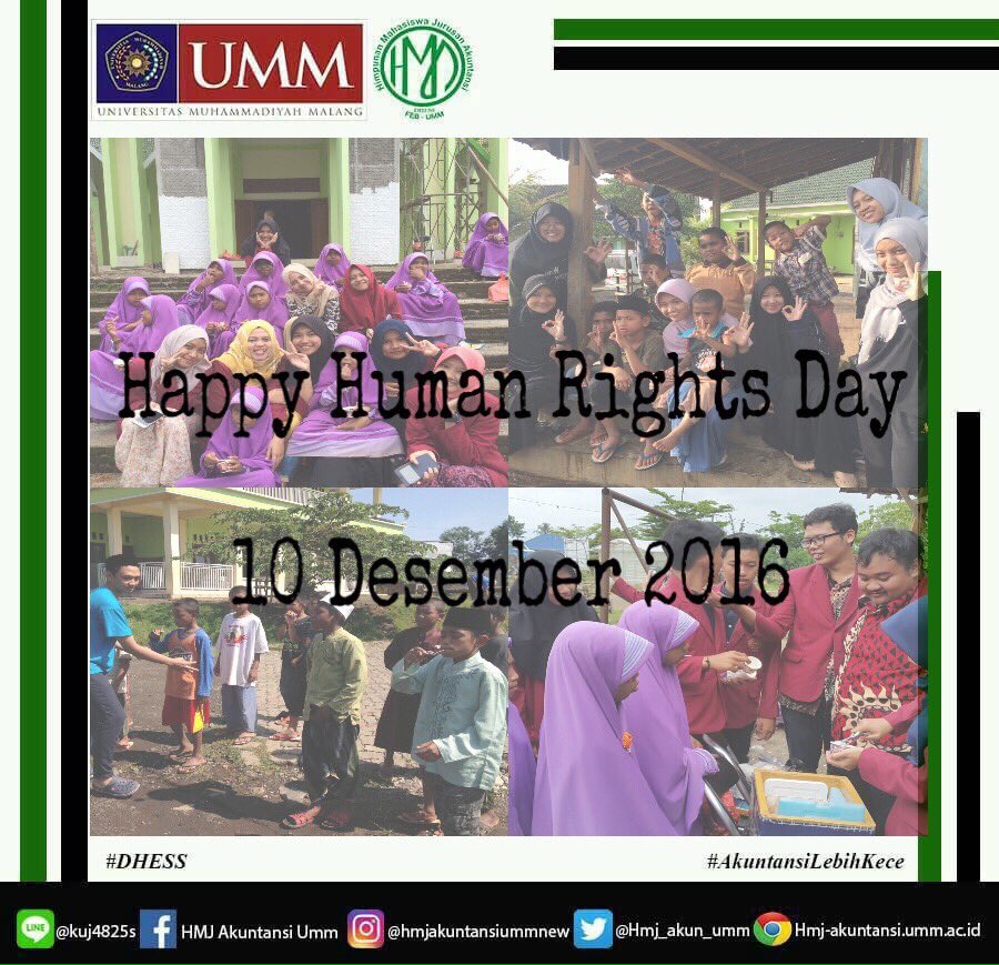 hmjakuntansiumm's tweet photo. Hak bukanlah apa yang diberikan seseorang kepadamu, melainkan apa yang seorang pun tidak bisa ambil daripadamu 
#happyhumanrights #dhess https://t.co/ASE82CAaal